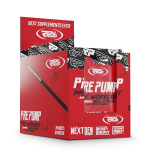 Pre Pump BOX - przedtreningówka - Real Pharm - 20x10g Grape Kiwi