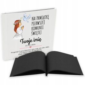 ALBUM Pamiątka na KOMUNIĘ ŚWIĘTĄ Twoje IMIĘ Wzory