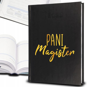 Kalendarz A5 2023 Prezent Pani Magister Wz Gold