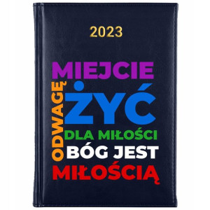 KALENDARZ Dzienny A5 2023 Chrześcijańskie WZORY