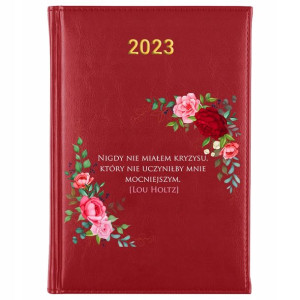 KALENDARZ Dzienny A5 2023 CYTATY Prezent Wzory