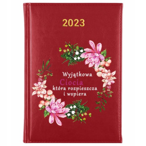 KALENDARZ Dzienny A5 2023 dla CIOCI Prezent Wzory
