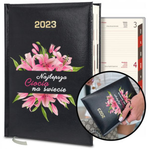 KALENDARZ Dzienny A5 2023 Prezent dla CIOCI Wzory