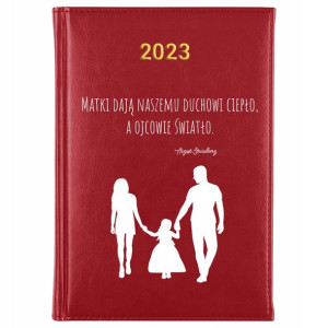 KALENDARZ Dzienny A5 2023 Prezent RODZINA Wzory