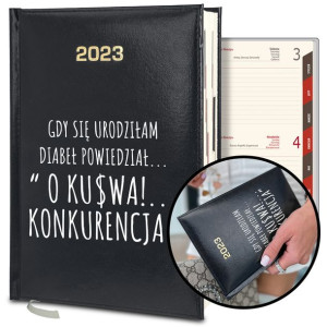 KALENDARZ Książkowy Dzienny A5 2023 Śmieszne WZORY