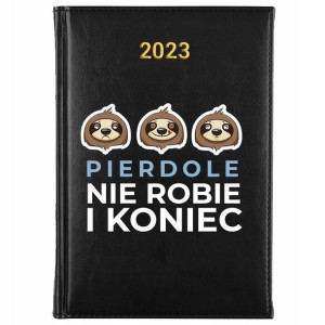 KALENDARZ Książkowy Dzienny A5 2023 Śmieszne WZORY