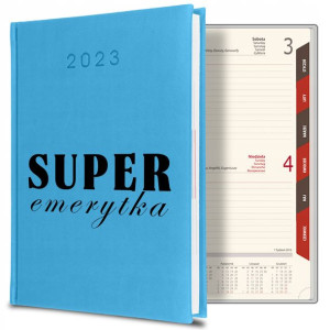 KALENDARZ Planer 2023 Prezent SUPER EMERYTKA WZÓR