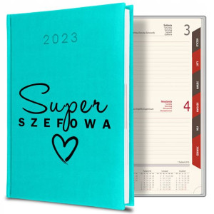 KALENDARZ Planer 2023 Prezent SUPER SZEFOWA WZORY