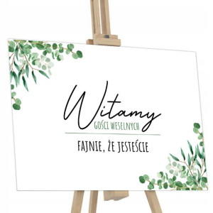 TABLICA Powitalna na ŚLUB Wesele 50x70 Dużo WZORÓW