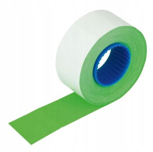 Metka cenowa 26X16 mm prostokątna zielona fluo