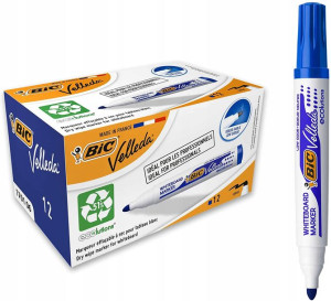 Marker do tablic BIC Velleda 1701 nieb okr 12 szt.