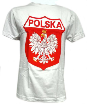 Koszulka Polska Fan Biała