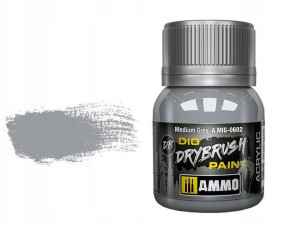 Farba akrylowa Medium grey drybrush A.MIG0602 AMMO