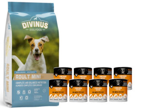 Divinus Adult mini dla ras małych 10kg + Mr.BIG kawałki w sosie z kurczakie