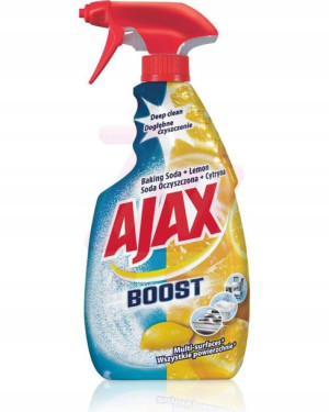 Ajax Boost Cytrynowy z sodą Spray do Kuchni 750