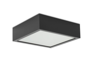 QUADRO 265 czarny kwadratowy plafon drewniany