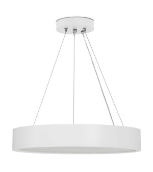 Katia 375 biała wisząca lampa drewniana