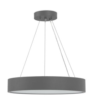 Katia 375 szara wisząca lampa drewniana