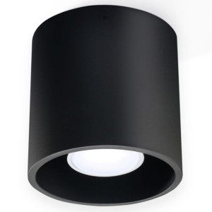 Plafon ORBIS P1 czarny walec tuba