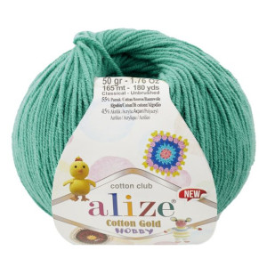 Włóczka Alize Cotton Gold Hobby - 610 Ciemny Aqua
