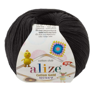 Włóczka Alize Cotton Gold Hobby - 60 Czarny