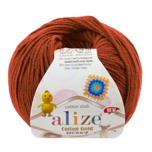Włóczka Alize Cotton Gold Hobby - 36 Ceglasty