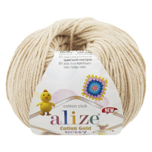 Włóczka Alize Cotton Gold Hobby - 458 Jasny Beż