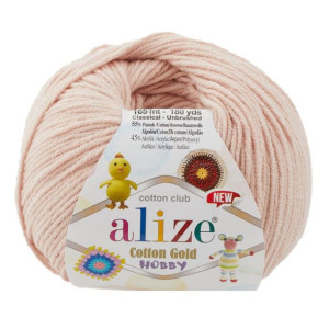 Włóczka Alize Cotton Gold Hobby - 161 Pudrowy