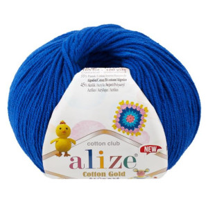 Włóczka Alize Cotton Gold Hobby - 141 Szafirowy
