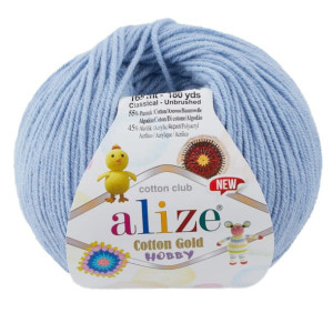 Włóczka Alize Cotton Gold Hobby - 40 Niebieski