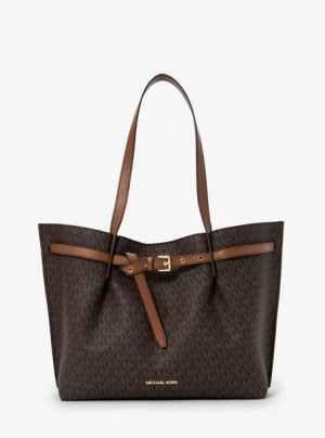 Damska torebka z rączką MICHAEL KORS model 35S1GU5T7BRWN (34X28X15CM )