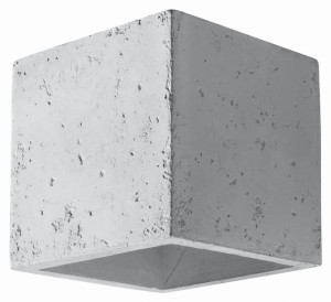 Betonowy kwadrat QUAD kinkiet lampa naścienna