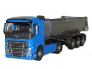 Emek 22354 Volvo FH16 ciągnik z naczepą wywrotką niebieski