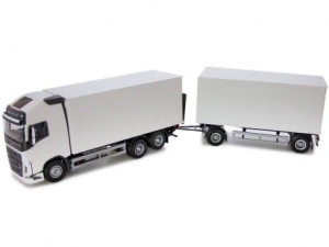 Emek 89733 Volvo FH z podnośnikiem i przyczepą czarne