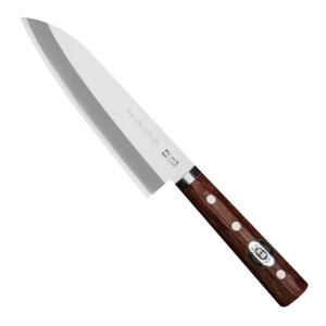 Kanetsune 2000 Shirogami#2/SS Nóż Santoku 16,5 cm