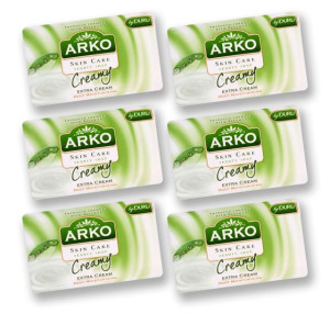 ARKO Skin Care Głęboko Nawilżające CREAM Mydło 90g x6