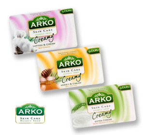ARKO Skin Care MIÓD BAWEŁNA CREAM Mydło 90g MIX x3