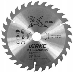 Tarcza Piła Widiowa Do Drewna 160 X 20mm 30t Widia