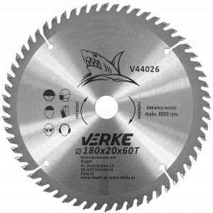 Tarcza Piła Widiowa Do Drewna 180 X 20mm 60t Widia