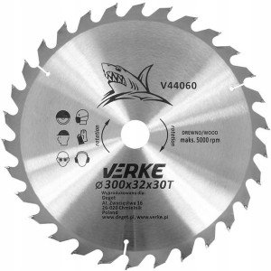 Tarcza Piła Widiowa Do Drewna 300 X 32mm 30t Widia