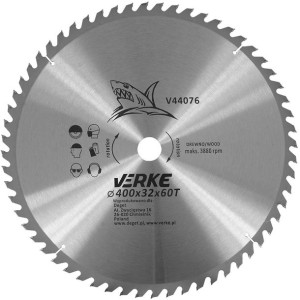 Tarcza Piła Widiowa Do Drewna 400 X 32mm 60t Widia