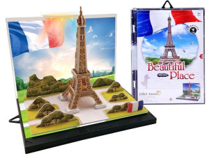 Puzzle 3D Wieża Eiffla - oświetlenie LED