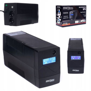 Zasilacz Awaryjny Ups 1000va 600w 9ah Wyświetl Lcd