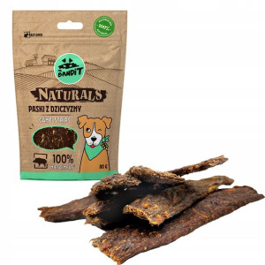 MONOPROTEINOWE naturalne paski z DZICZYZNY dla psa