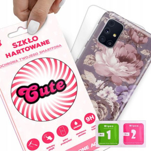 Etui + Szkło do SAMSUNG M31S Flower Kwiatowe Wzory