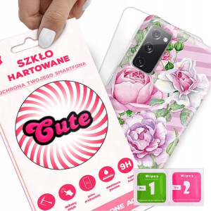 Etui + Szkło do SAMSUNG S20FE 5G Kwiaty Top Wzory