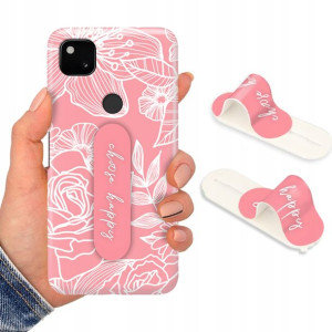 Etui + Uchwyt do GOOGLE PIXEL 4A Kwiaty Top Wzory