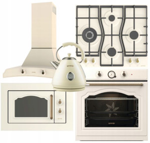 Zestaw Agd Gorenje Retro Piękny Kremowy + Gratis