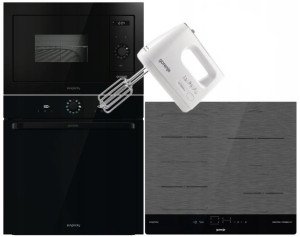 Zestaw Gorenje Piekarnik Płyta Mikrofala + Gratis
