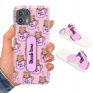 Etui + Uchwyt do MOTOROLA EDGE 20 LITE 5G Wzory